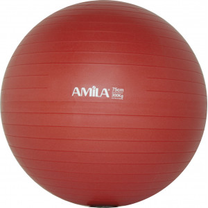 Μπάλα γυμναστικής AMILA GYMBALL 75cm Κόκκινη