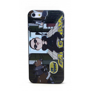 Case Faceplate for Apple iPhone SE/5/5S Gangnam Style Black 02887