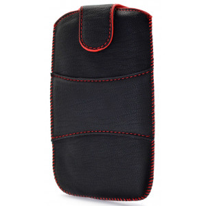 Case Velcro for Vodafone Smart prime 7 Black with Red Sticking 04647