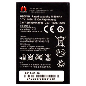 Battery Huawei HB5F1H for U8860 Honour Original Bulk 05101