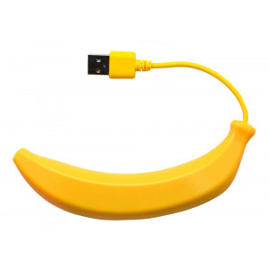USB 2.0 Hub Banana 4 Port Yellow 08803