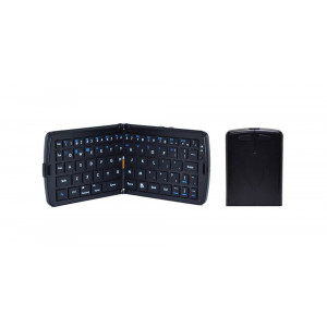 Πληκτρολόγιο Bluetooth Tixie Folding Large για Smartphone, Tablet, PC, και SmartTV Μαύρο 13696
