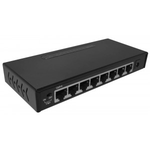 Ethernet Switch Diewu TXE165 10/100/1000Mbps Gigabit 8 Port Black 5V 1000mA 21873