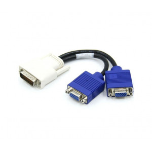 Καλώδιο Σύνδεσης Ancus Αρσενικό DVI σε 2 VGA Θυλικά 20cm 28531