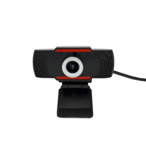 USB Webcam Mobilis X21 με Ενσωματωμένο Ηχείο Σύνδεσης 3.5mm Μαύρη-Κόκκινη 29862