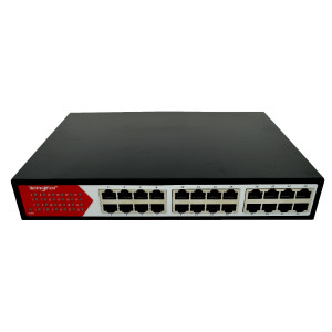 Ethernet Switch Tengfei HC-F1024D 24*10/100/1000Mbps 24 Port Μαύρο 24W 30055
