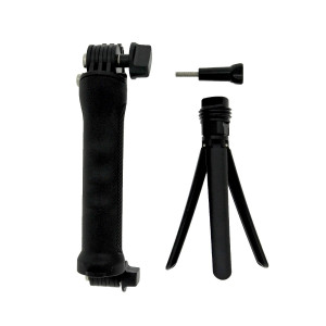 Selfie Stick Monopod LEDISTAR LDX-P4 3-Way για GoPro και Φωτογραφικές Μηχανές Πτυσσόμενο Μαύρο (Μήκος Κονταριού 18cm, Μήκος Ανοίγματος 51cm) 30165