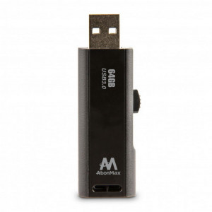 Flash Drive AbonMax AU303 64GB USB 3.1 Gen.1 Μαύρο 4713375783329