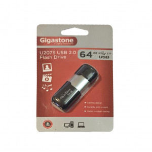 USB 2.0 Gigastone Flash Drive U207S 64GB Μαύρο Velvet Frame 4716814074491