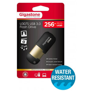 USB 3.0 Gigastone Flash Drive U307S 256GB Μαύρο Professional Series Metal Frame 4716814078840