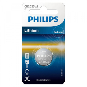 Buttoncell Lithium Electronics Philips CR2025 Τεμ. 1 4895229106178