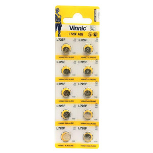 Buttoncell Vinnic L726F AG2 Τεμ. 10 4898338000597