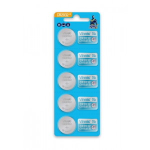 Buttoncell Vinnic CR2032 3V Τεμ. 5 με Διάτρητη Συσκευασία 4898338006346