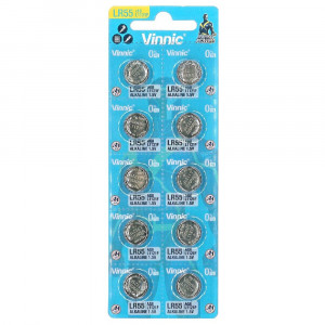 Buttoncell Vinnic LR1121F AG8 LR55 Τεμ. 10 με Διάτρητη Συσκευασία 4898338008081