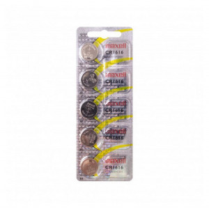 Buttoncell Maxell CR1616 3V Τεμ. 5 με Διάτρητη Συσκευασία 4902580776435