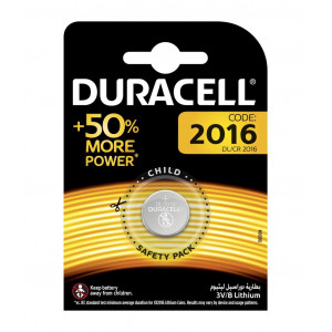Buttoncell Lithium Duracell CR2016 Τεμ. 1 5000394035980