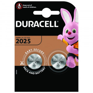 Buttoncell Lithium Duracell CR2025 Τεμ. 2 5000394045514