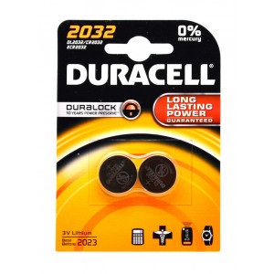 Buttoncell Duracell CR2032 Τεμ. 2 5000394203921
