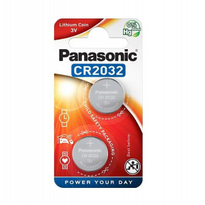 Buttoncell Panasonic CR2032 3V Τεμ. 2 5025232060689