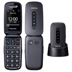 Panasonic KX-TU466 EXBE Μαύρο 2.4 με MicroSD, Bluetooth, Κάμερα, Μεγάλα Γράμματα και Πλήκτρο SOS και Λειτουργία Εντοπισμού Mέσω GPS 5025232894734