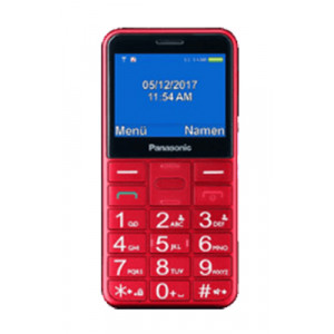 Panasonic KX-TU150EXRN (Dual SIM) 2.4 με πλήκτρο SOS, Bluetooth, Μεγάλα Γράμματα Κόκκινο 5025232910946