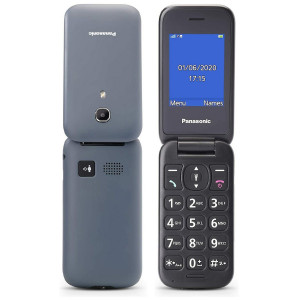 Panasonic KX-TU400EXG Γκρι 2.4 με MicroSD, Bluetooth, Κάμερα, Μεγάλα Γράμματα και Πλήκτρο SOS 5025232935710