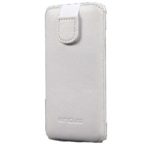 Case Protect Ancus for Xperia E4/ Lumia 730/735 / LG Spirit Old Leather White 5210029000072