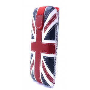 Case Protect Ancus UK Flag for Apple iPhone SE/5/5S/5C Leather Navy with White Stitching 5210029000102