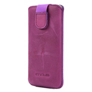 Case Protect Ancus for Apple iPhone SE/5/5S/5C Leather Purple 5210029000218