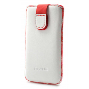Case Protect Ancus for Sony Xperia Z1 Compact / Z3 Compact / Z5 Compact Old Leather White with Red Stitch 5210029006197