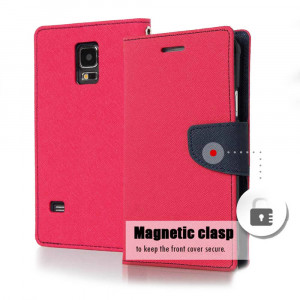 Book Case Goospery Fancy Diary for Samsung SM-G800F Galaxy S5 Mini Red - Navy Blue by Mercury 5210029024764
