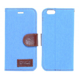 Book Case Ancus Teneo Fabric for Apple iPhone 6/6S Light Blue 5210029033452