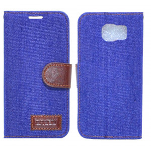 Book Case Ancus Teneo Fabric for Samsung SM-G920F Galaxy S6 Blue 5210029033483