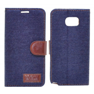 Book Case Ancus Teneo Fabric for Samsung SM-N920F Galaxy Note 5 Dark Blue 5210029033506