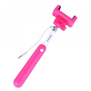 Selfie Stick Remax Extendible Pink with Jack Cable 3.5mm (Closed 23cm, with Extention 90cm ) 5210029033629