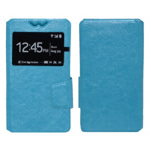 Book Case Ancus S-View Elastic Universal for Smartphone 4.9 - 5.2 with Window Blue 5210029033926