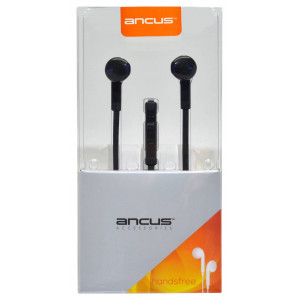 Hands Free Ancus Viker in-Earbud Stereo 3.5 mm for Apple-Samsung-HTC-Sony Black with Answer,Vol 5210029035371