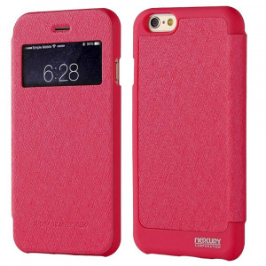 Book Case Goospery Wow Bumper View for Apple iPhone 6/6S Fuchsia by Mercury 5210029035876
