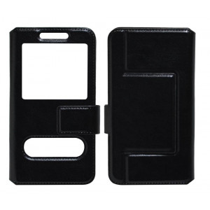 Book Case S-View Ancus Stick it Universal for Smartphone 4.0 - 4.5 Black 5210029038549