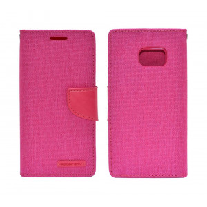 Book Case Goospery Canvas Diary for Samsung SM-G930F Galaxy S7 Pink by Mercury 5210029041679