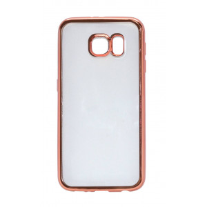 Case Electroplating TPU Ancus for Samsung SM-G920F Galaxy S6 Pink - Transparent 5210029043406