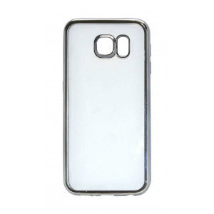 Case Electroplating TPU Ancus for Samsung SM-G920F Galaxy S6 Black - Transparent 5210029043413