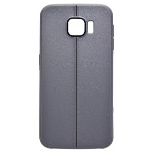 TPU Case Ancus Leather Feel for Samsung SM-G920F Galaxy S6 Grey 5210029046797