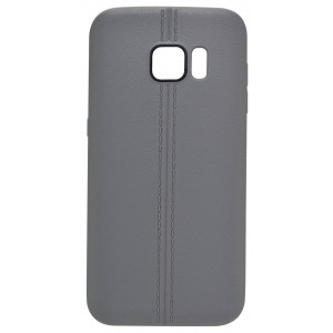 TPU Case Ancus Leather Feel for Samsung SM-G930F Galaxy S7 Grey 5210029046834