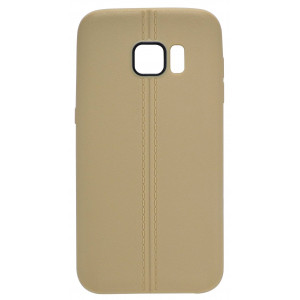 TPU Case Ancus Leather Feel for Samsung SM-G930F Galaxy S7 Gold 5210029046858