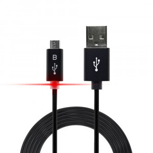 Smart Led Sync & Charge Cable Ancus USB to Micro USB with Enhanced Plug-inn Black 5210029051425
