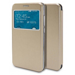 Book Case Ancus S-View Magnetic Curve for Samsung SM-N950F Galaxy Note 8 TPU Gold 5210029055355