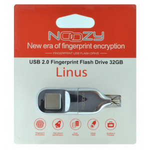 USB 2.0 Noozy Linus Fingerprint Flash Drive 32GB 5210029058226