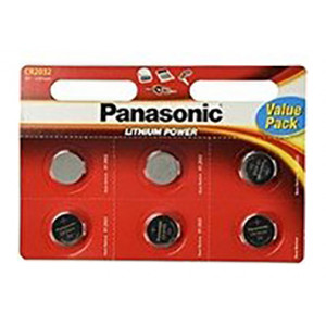 Buttoncell Panasonic CR2032 3V Τεμ. 6 με Διάτρητη Συσκευασία 5410853043836