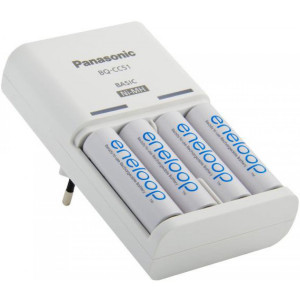 Φορτιστής Μπαταριών Panasonic Eneloop BQ-CC51E για AA με 4 ΑΑ Μπαταρίες 1900mAh 5410853056683